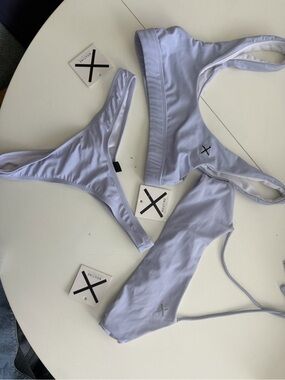 Boutine LA Light Lavender Three-Piece Bikini Set